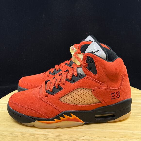 Women’s Size 8 Nike Air Jordan 5 Retro 'Dunk on Mars' Fire Red DD9336-800 - Picture 7 of 10